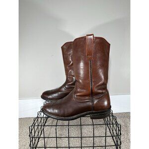 Vintage Red Wing Brown Leather Pull On Work Boots 261 Made in USA Men's 8 EEE